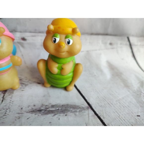 1986 Hasbro Playskool Finger Puppet Glo Worm Glo Friends Lot 2 - Picture 3 of 9